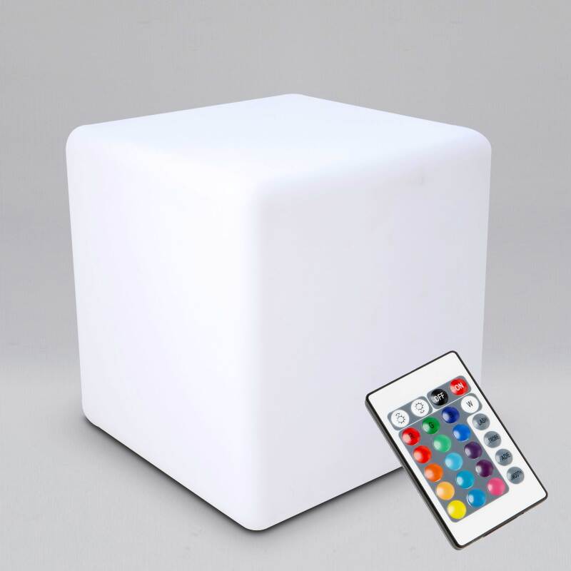 Cubo LED multicolore per esterni (30 cm)