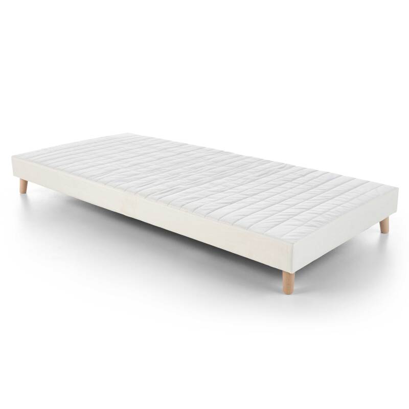 Set letto sommier DORM: rete a doghe + piedini