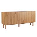 Credenza a 3 ante in nobilitato effetto legno