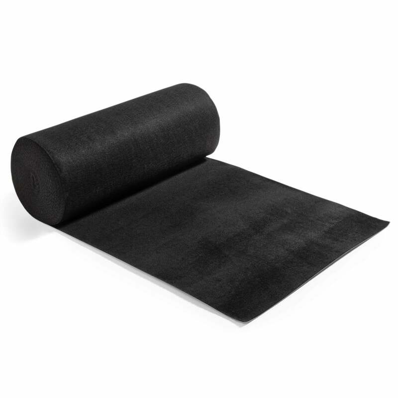 Rotolo di moquette 1x25m 250 g/m2 - Nero