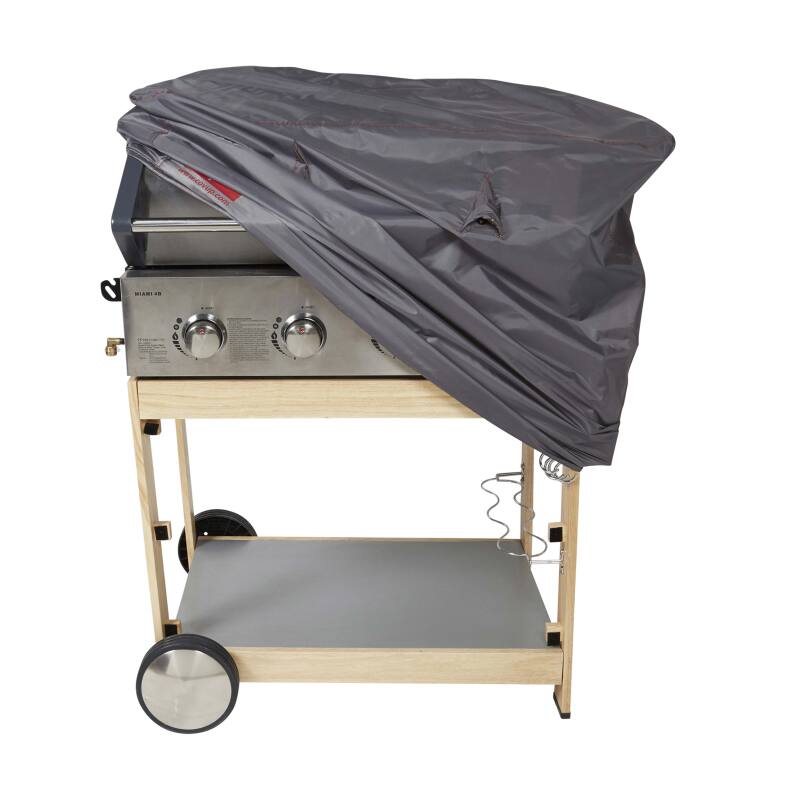 Copertura rettangolare per barbecue 102 x 46 x 92 cm grigio